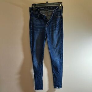 American Eagle Outfitters Blue Skinny Jeans with Stretch